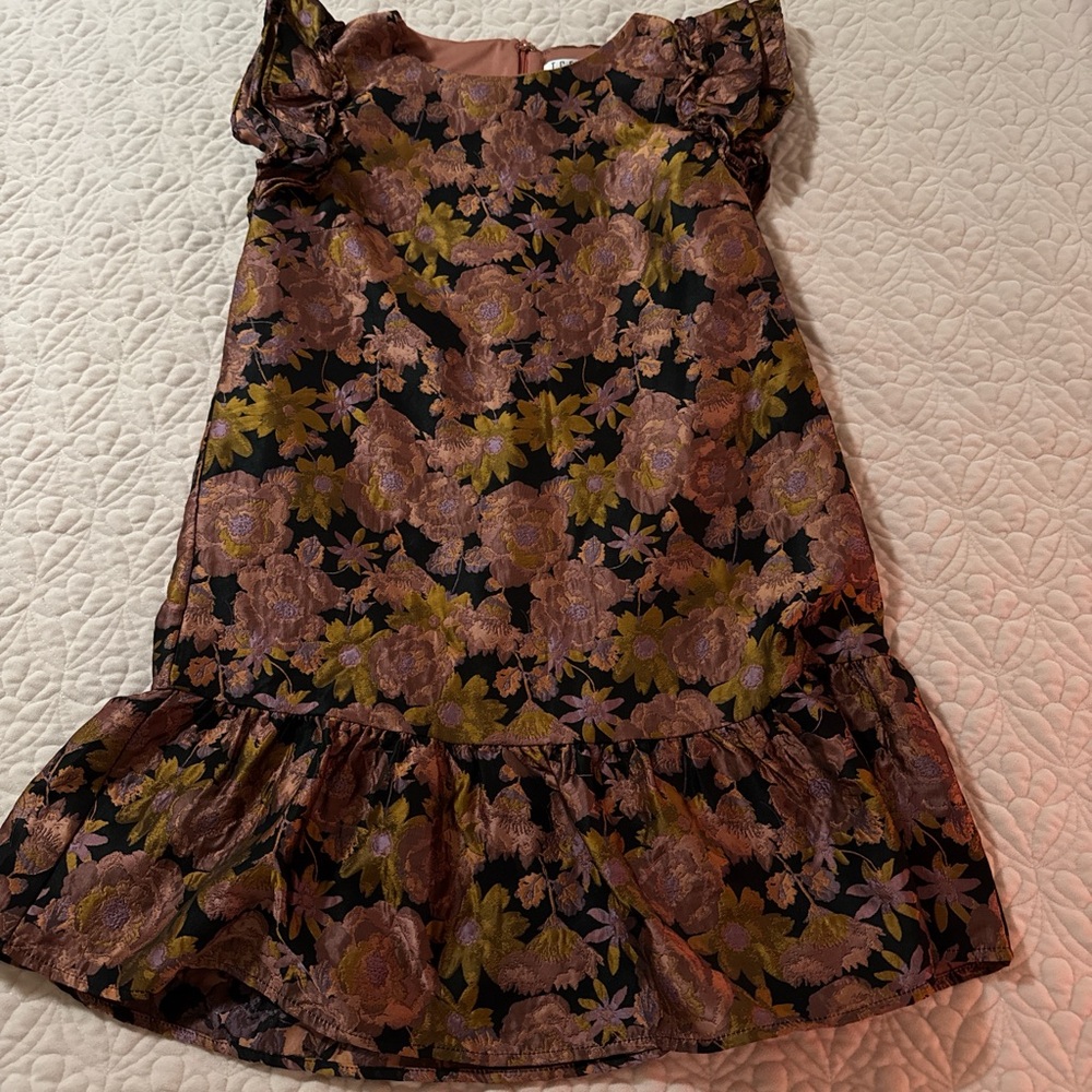 Floral Dress with Ruffle Hem